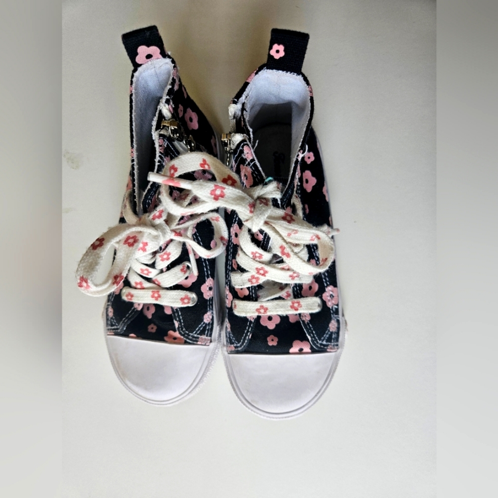 Tommy Bahama toddler floral hightop sneakers size 11